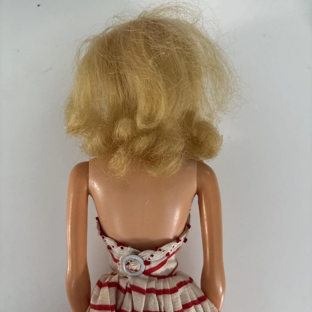 Vintage Barbie Sun Dress Premier Bild Lilli Rose Trim Red White Striped And Doll